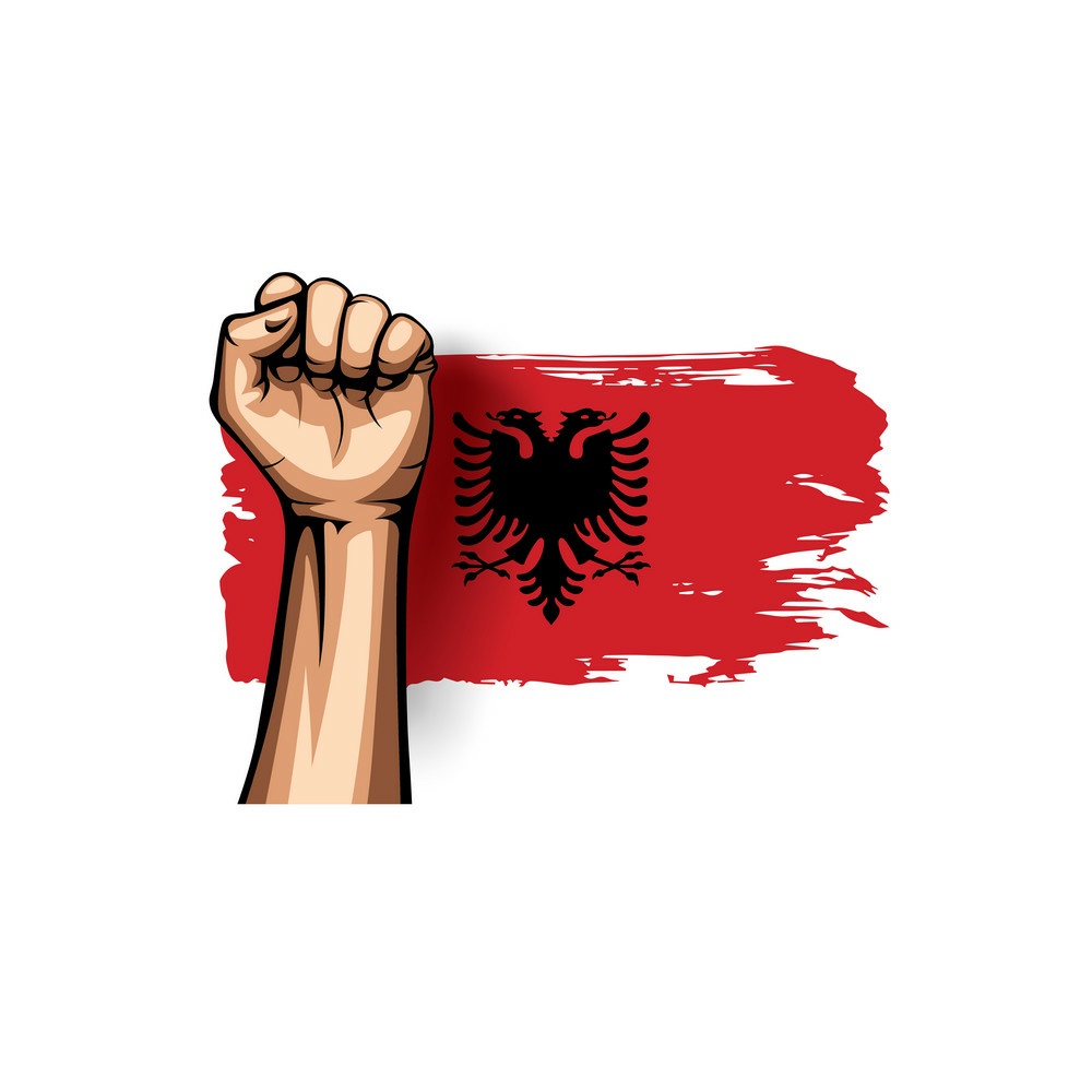 Revolucioni Shqiptar, Flamuri Shqiptar, Dora